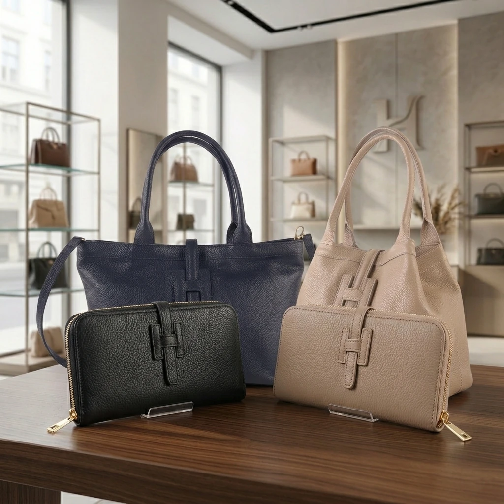 Lederen Portemonnees en tassen Montelparo