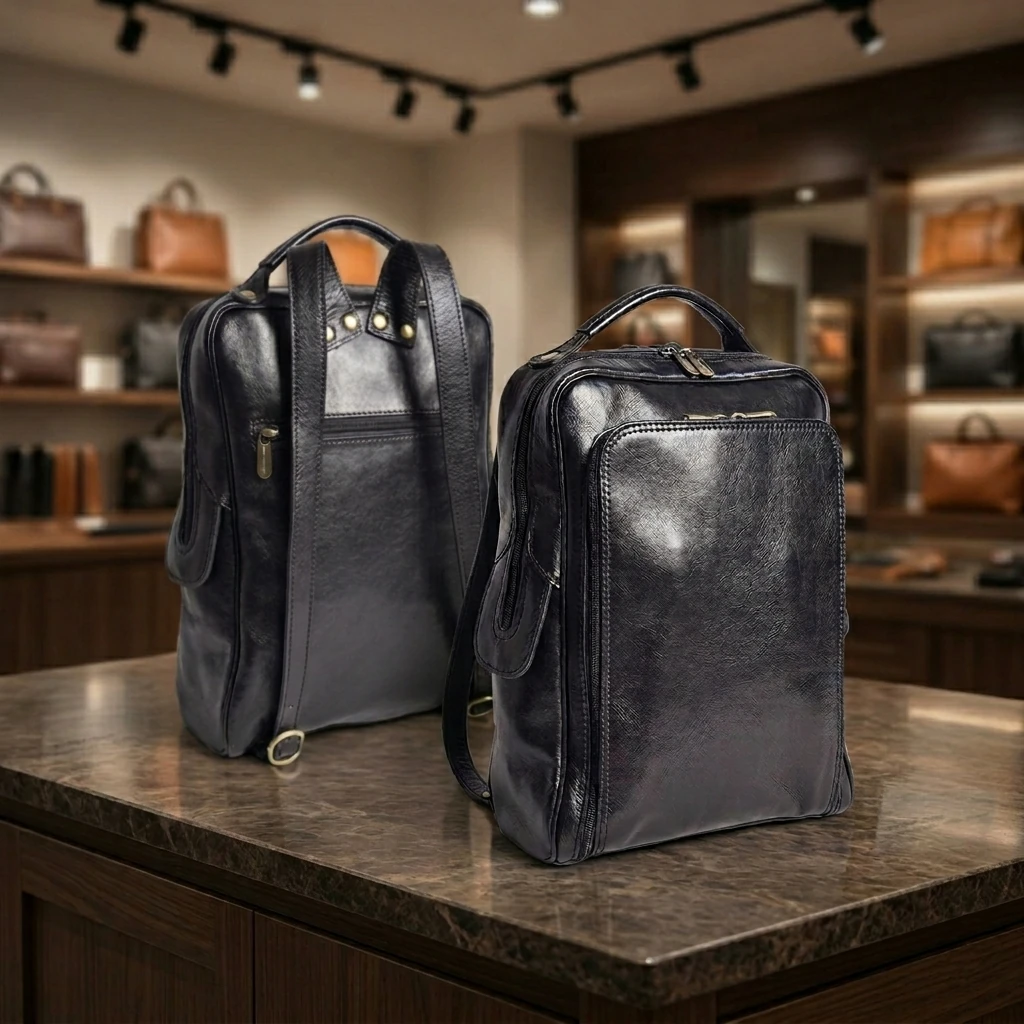 Zakelijke rug- laptoptas Mattinata zwart