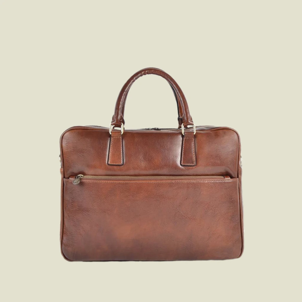 Roos Cadeaus - zakelijke laptop tas Napels - Bruin