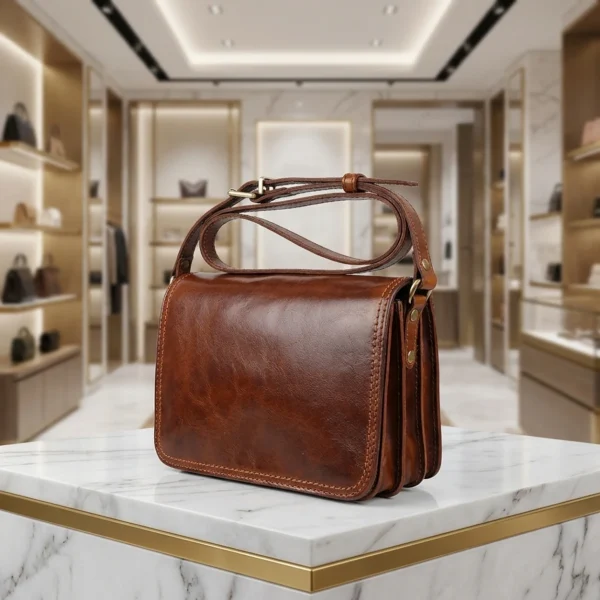 Klassieke en Tijdloze Vera Pelle Crossbody tas Rieti