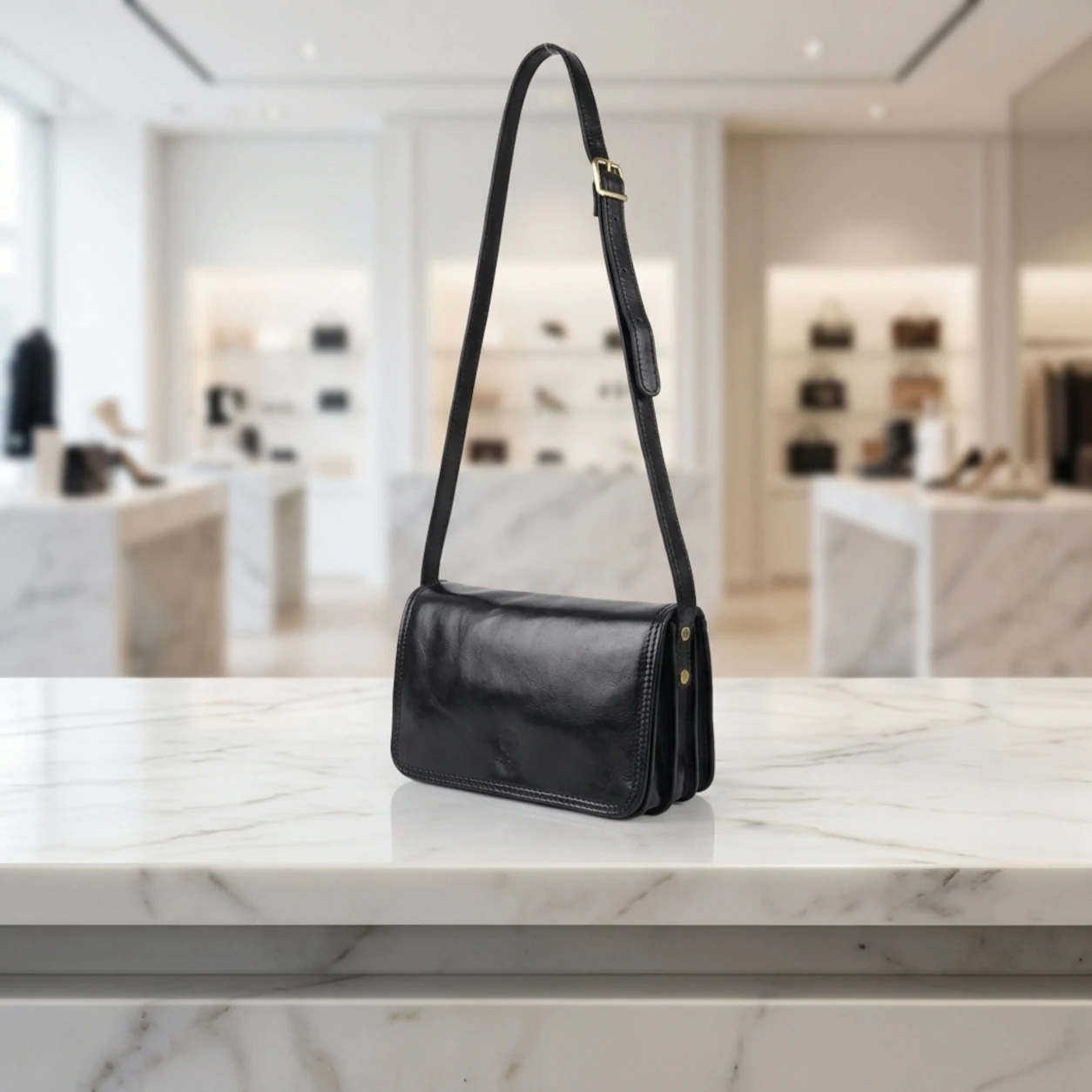 Klassieke en Tijdloze Vera Pelle Crossbody tas Rieti - Afbeelding 2